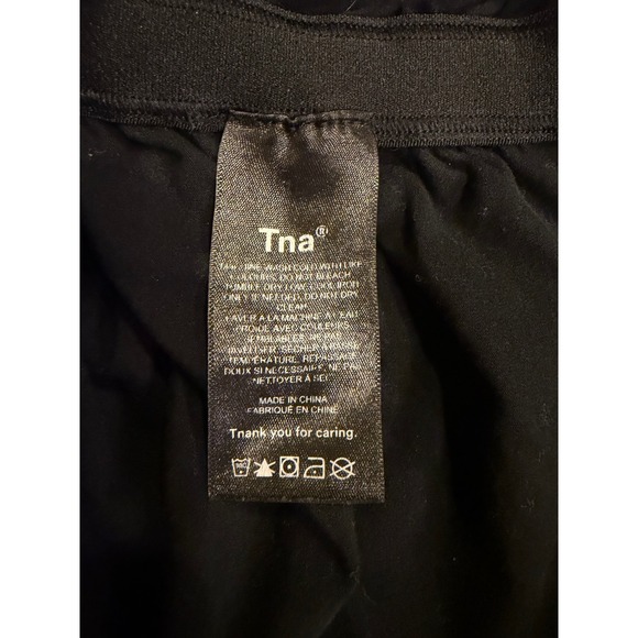 Tna Black Ruched Bodycon Tank Dress Womens XS Mini Sleeveless - Picture 4 of 4